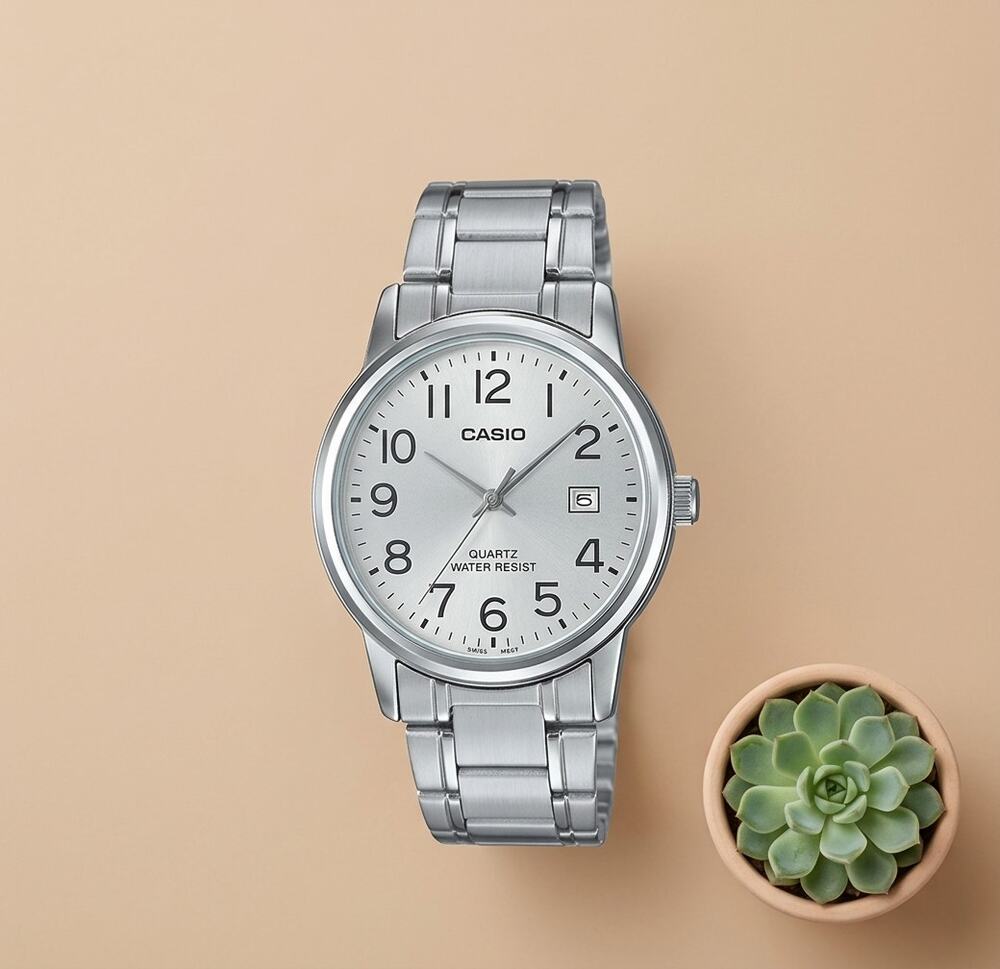 NWT Casio Women S Analog Quartz Silver Tone Dial Stainless Steel Watch